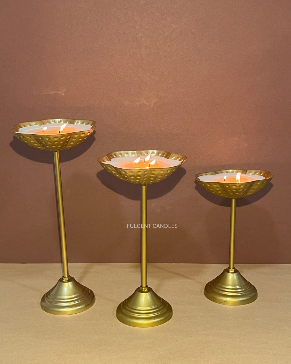 Urli Stand Candle - Set of 3