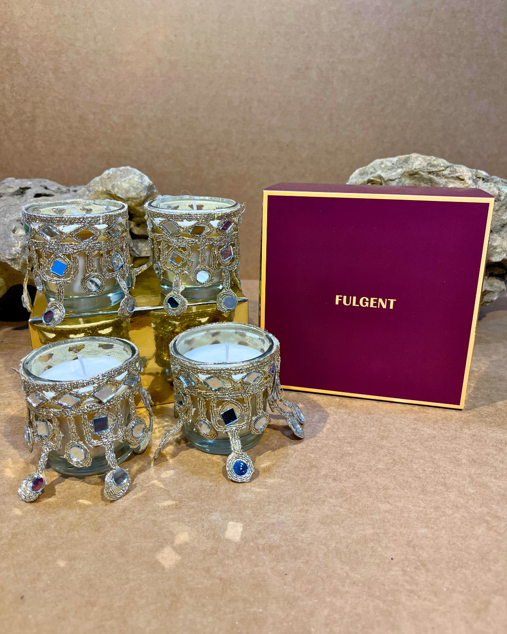 Sitaara Mirror Candles Gift Box