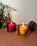 Lined Votive Candle