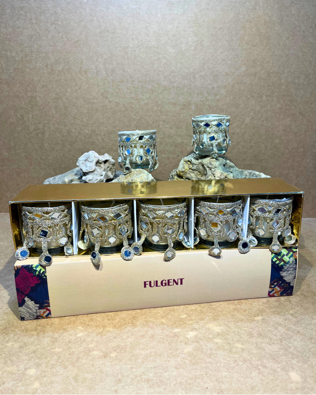 Sitaara Mirror Candles Gift Box