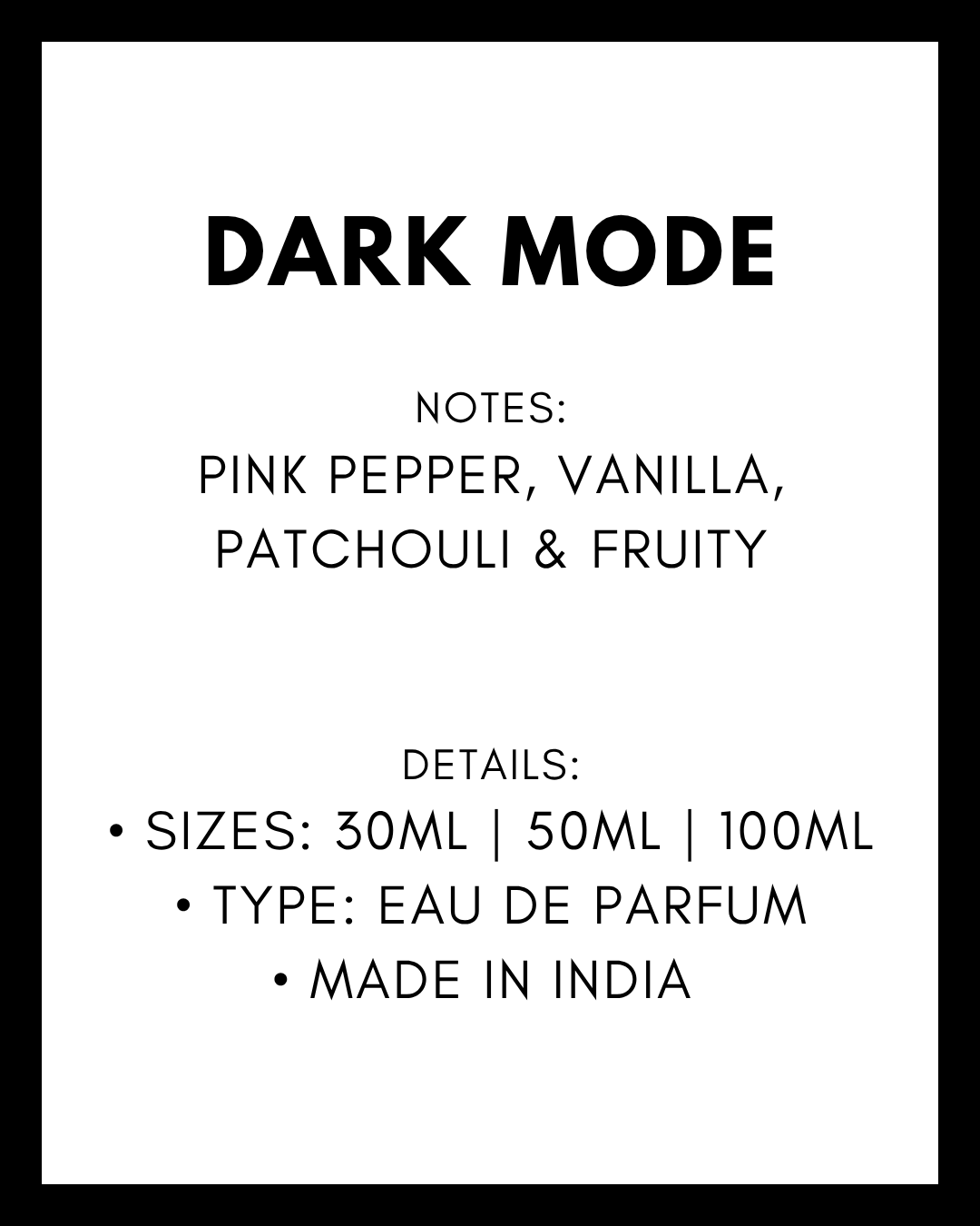 Dark Mode Perfume