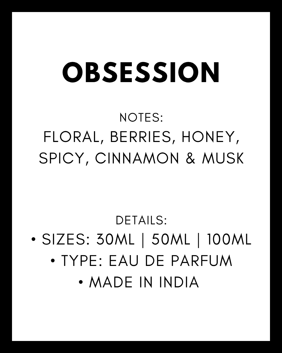 Obsession Perfume
