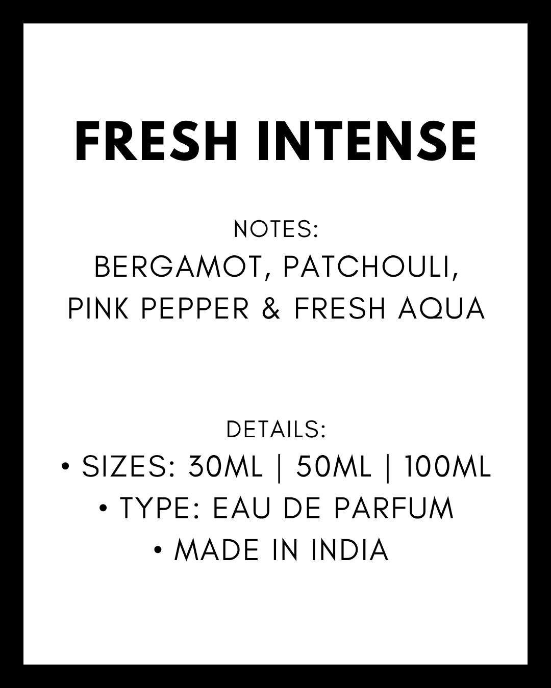 Fresh Intense Perfume