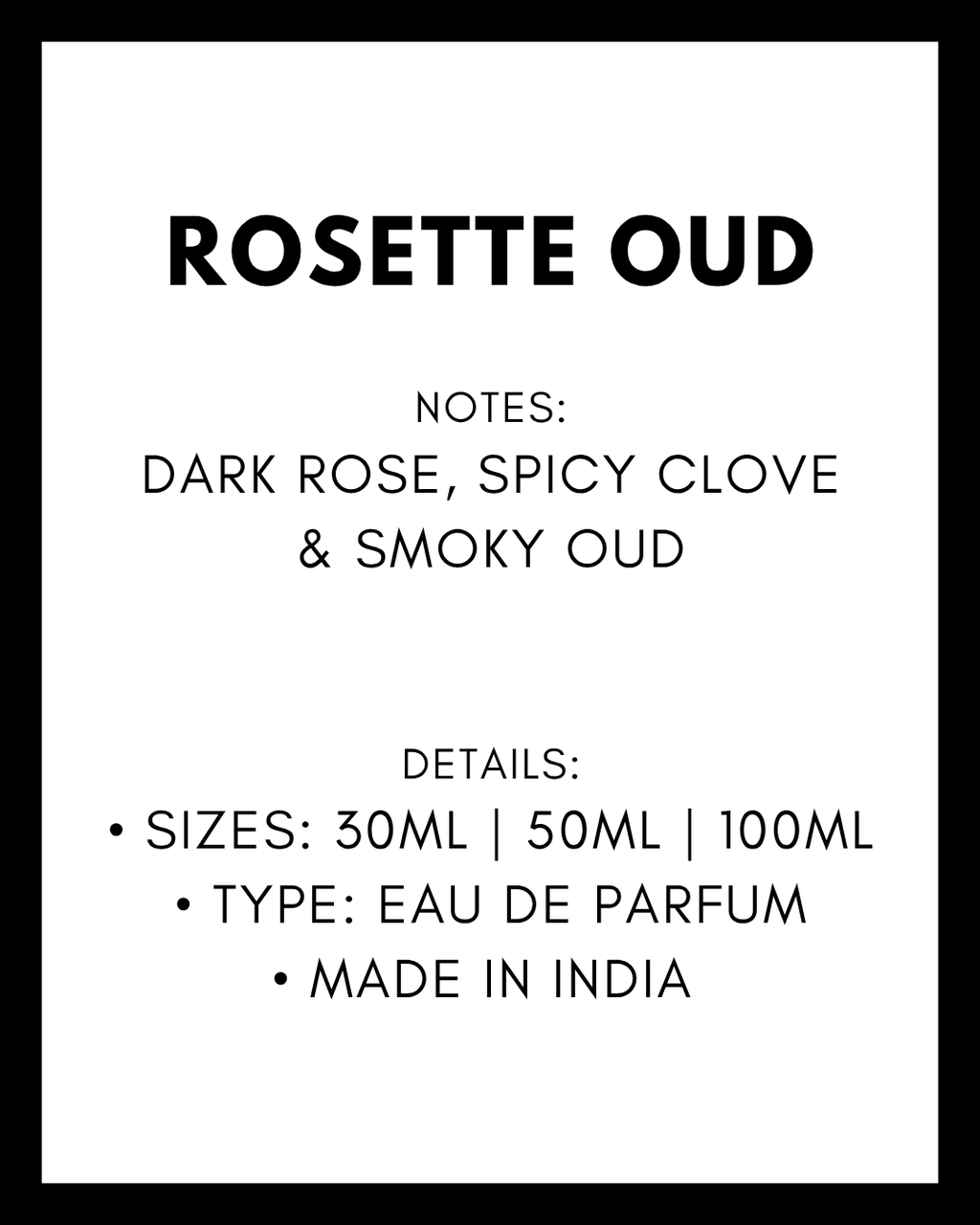Rosette Oud Perfume