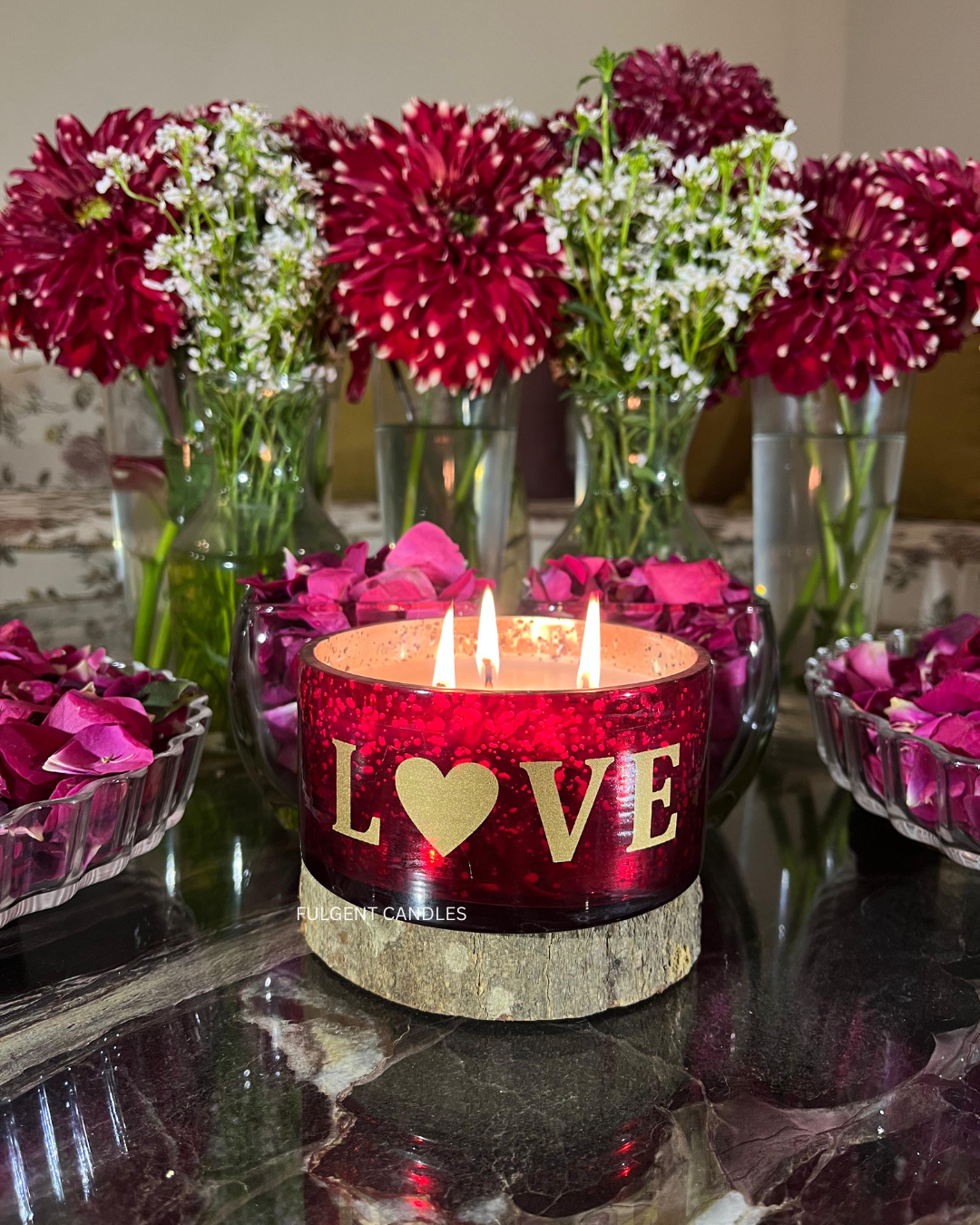 LOVE candle